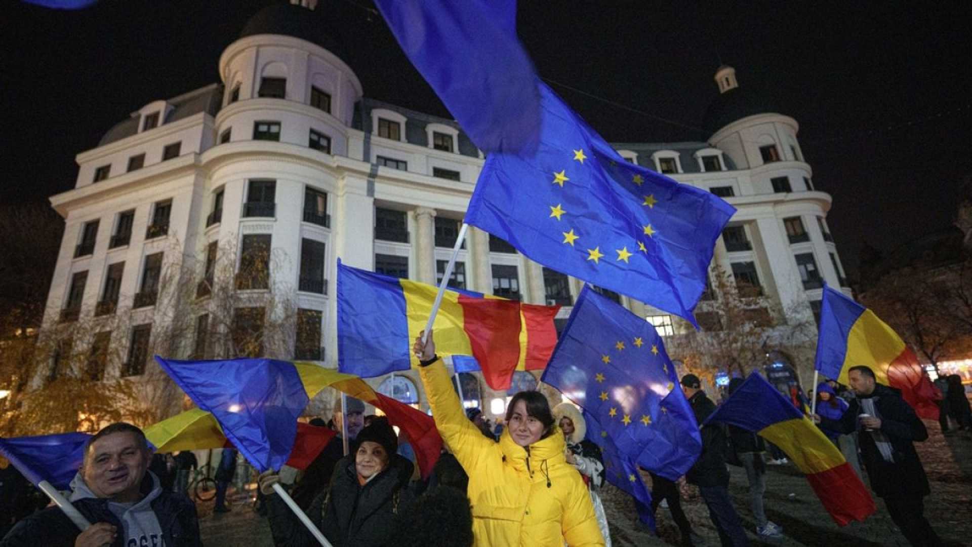 Romania Presidential Election 2024 Protest