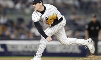 Ron Marinaccio Pitching For New York Yankees