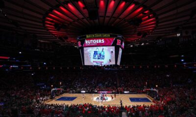 Rutgers Scarlet Knights Basketball Game At Madison Square Garden