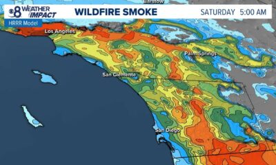 San Diego County Wildfires Smoke Aerial View