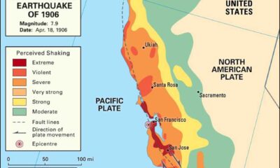 San Francisco Earthquake Map San Andreas Fault