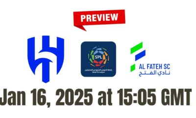 Saudi Pro League Al Hilal Vs Al Fateh 2025