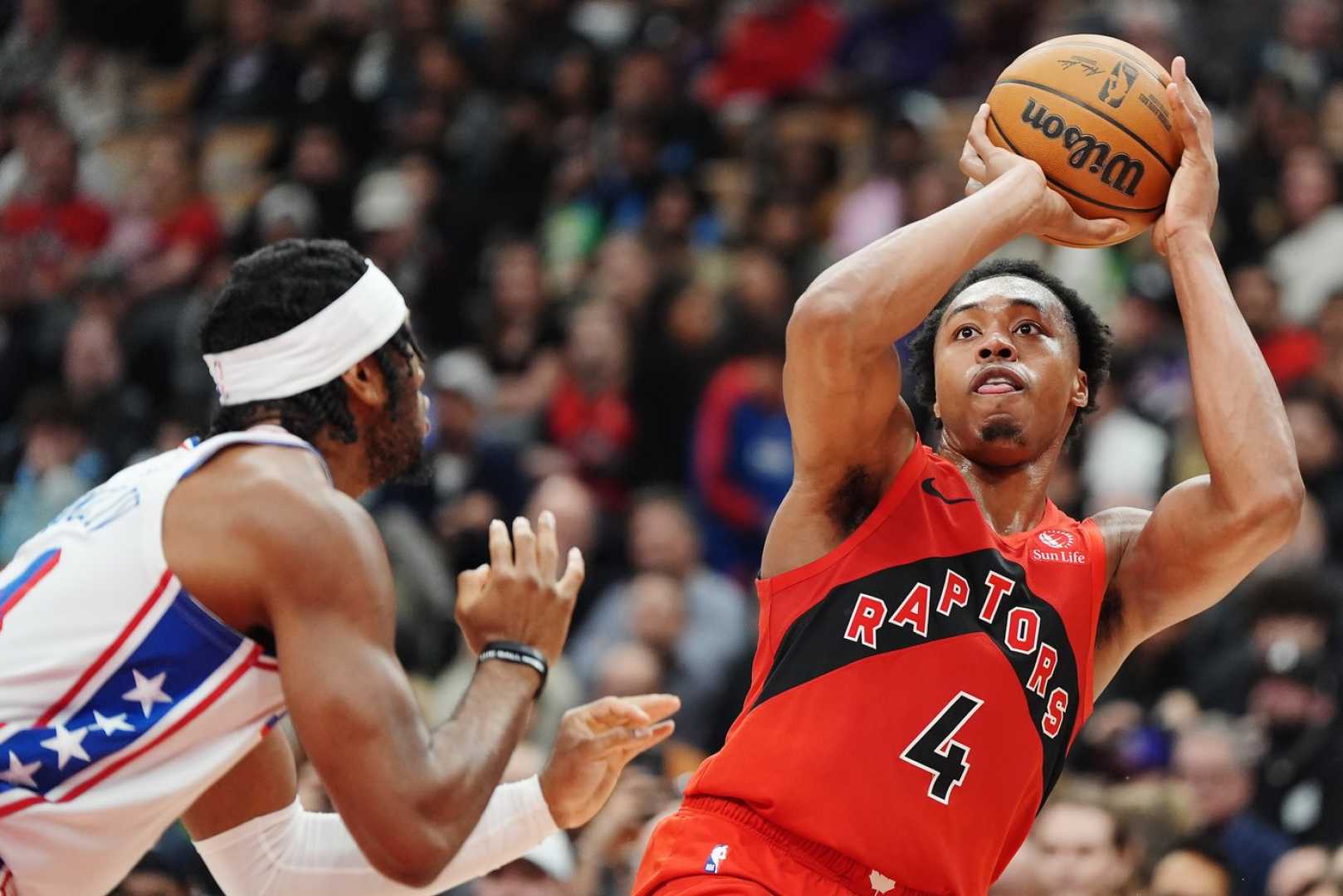 Scottie Barnes Toronto Raptors Game Action