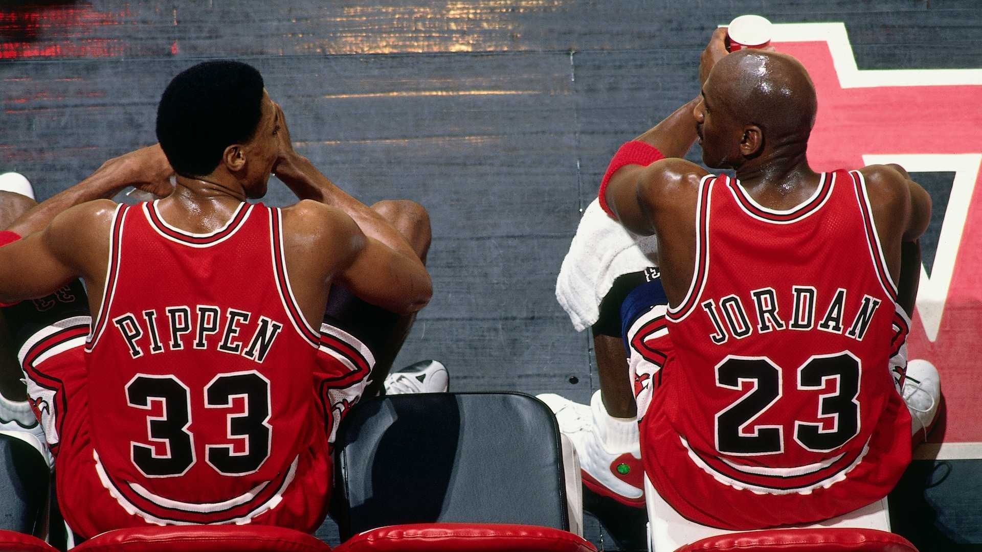 Scottie Pippen And Michael Jordan Chicago Bulls 1990s