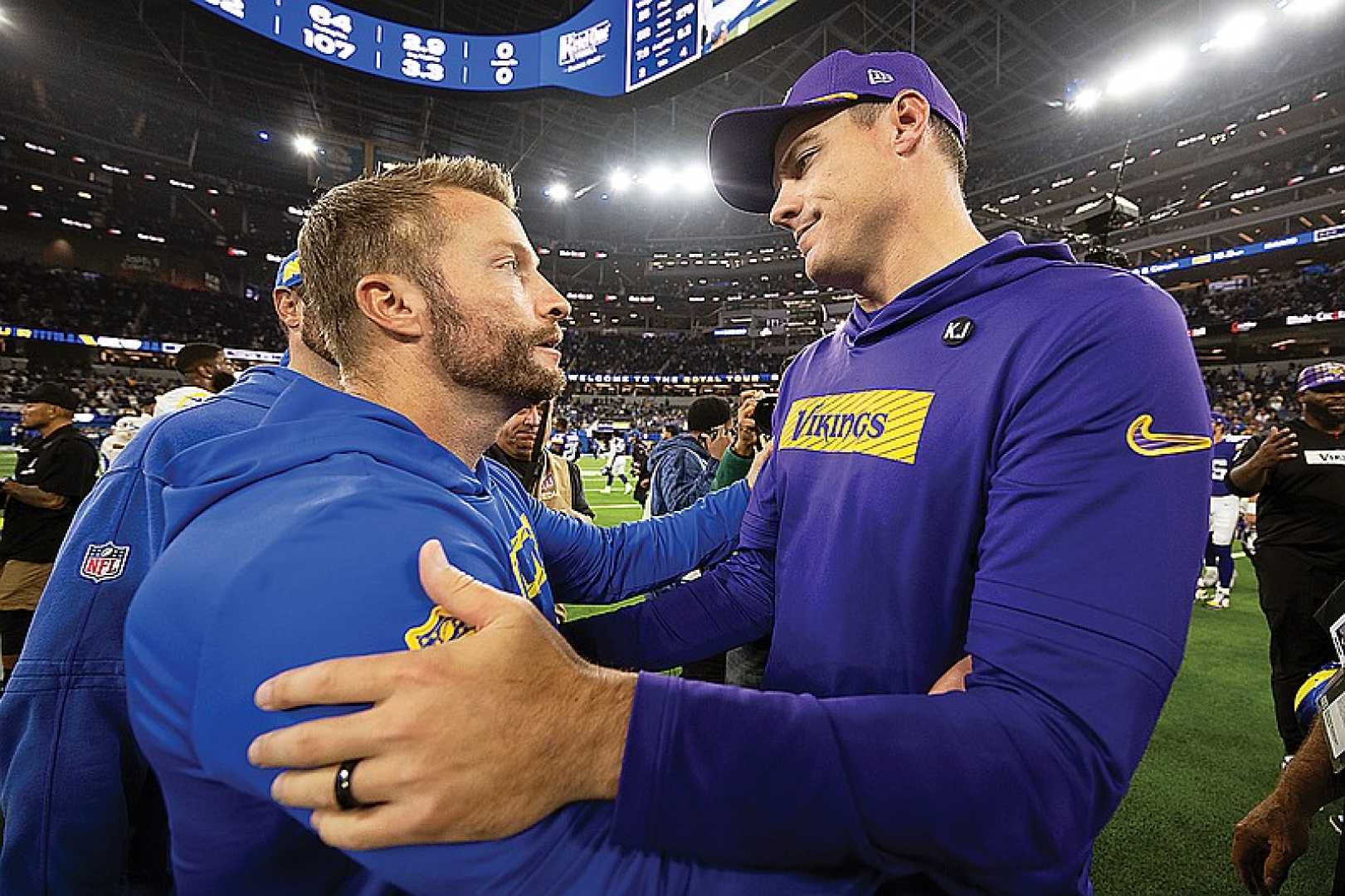 Sean Mcvay Kevin O'connell Nfl Playoff Game