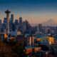 Seattle Winter Sunset Queen Anne Overlook