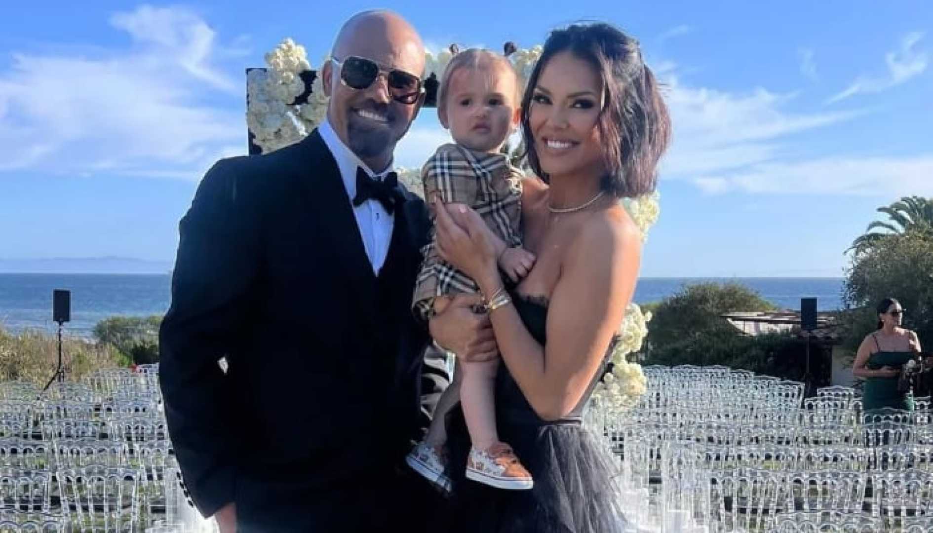 Shemar Moore Jesiree Dizon Frankie Family Photo