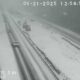 Snow Covered I 10 Highway Florida Panhandle