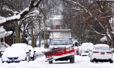 Snow Covered Roads Cincinnati Ohio Winter 2025