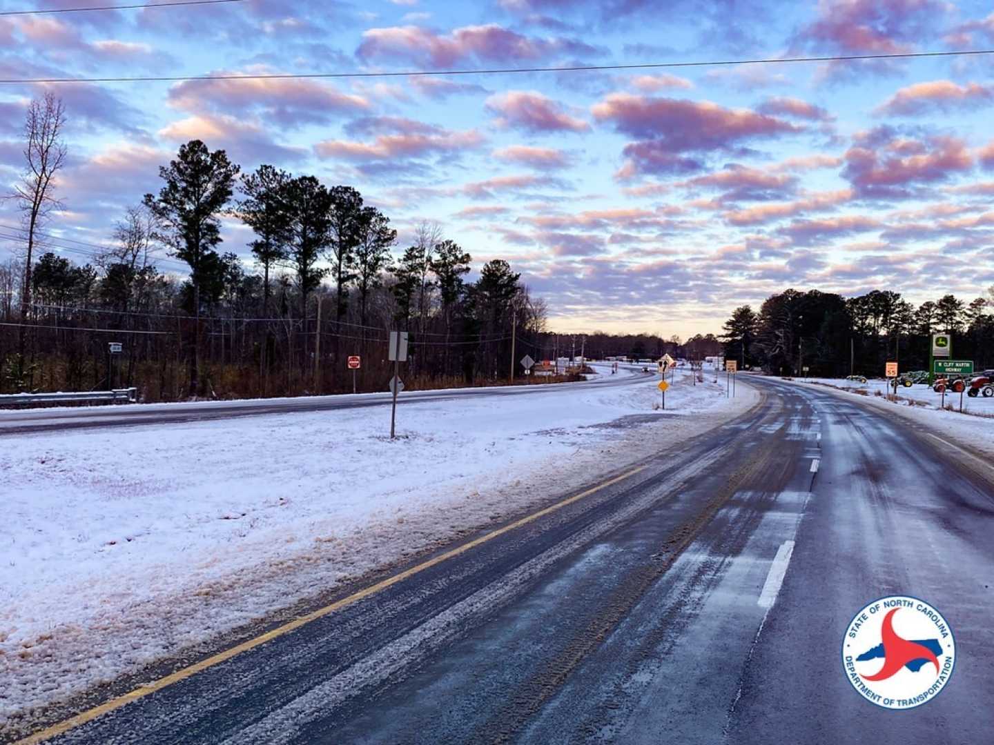 Snow Covered Roads In North Carolina 2025