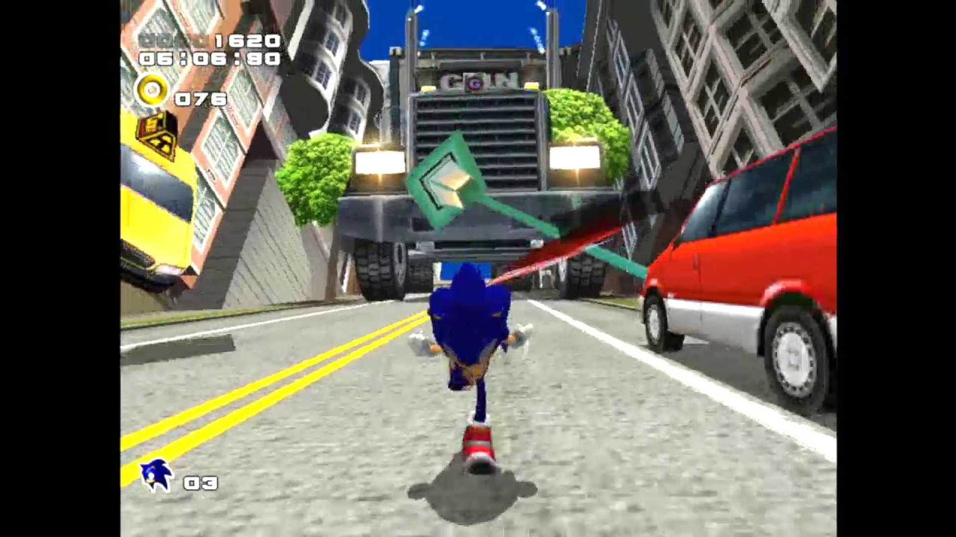 Sonic Adventure 2 Dreamcast Gameplay Screenshot