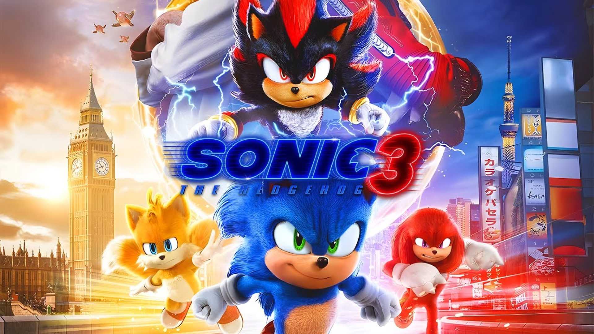 Sonic The Hedgehog 3 Movie Poster 2024