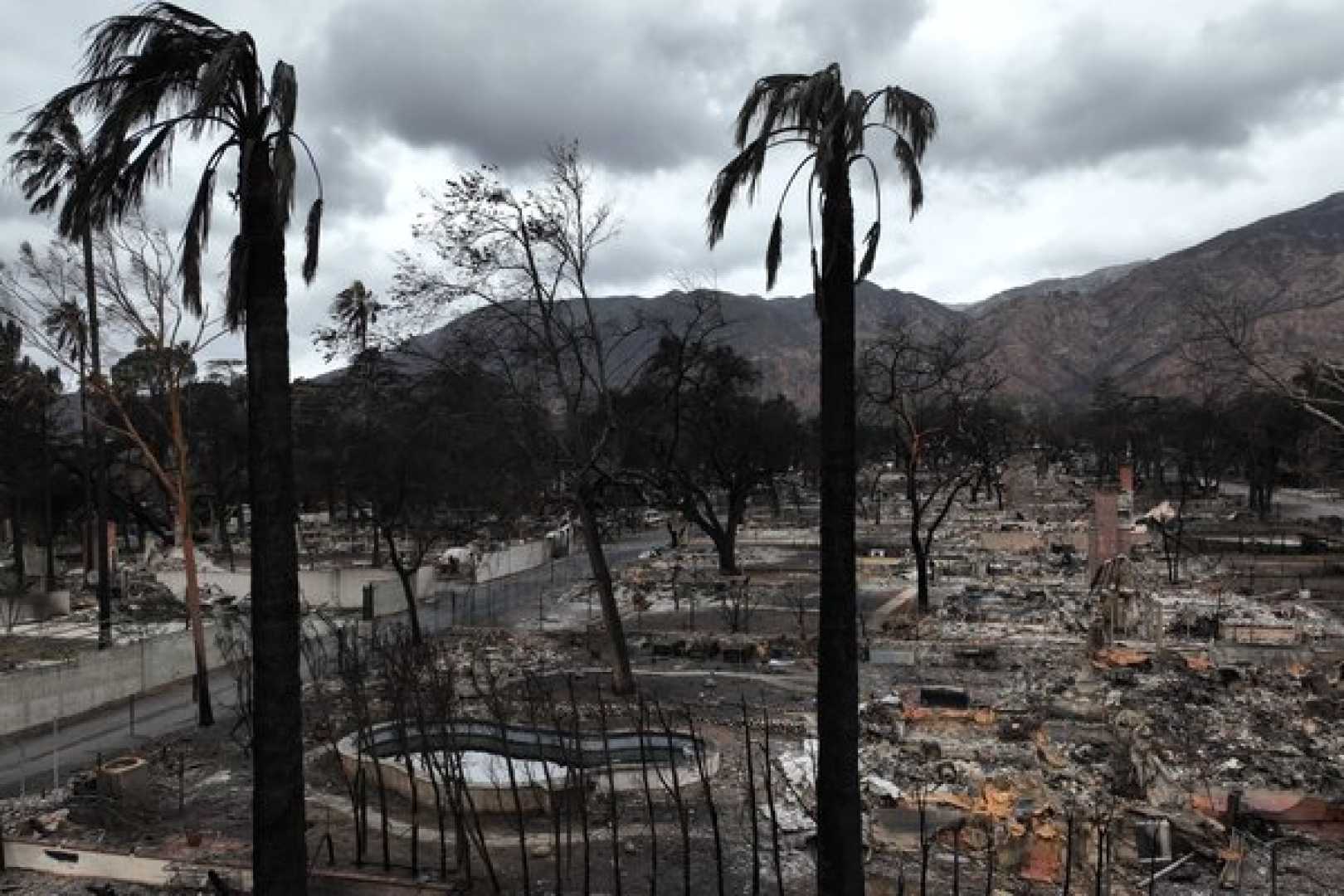 Southern California Rainstorm And Wildfire Landscape