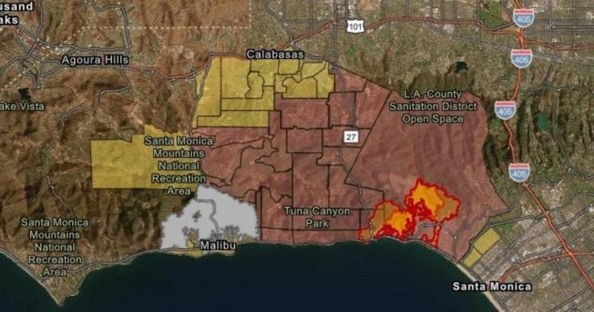 Southern California Wildfires 2025 Aerial View