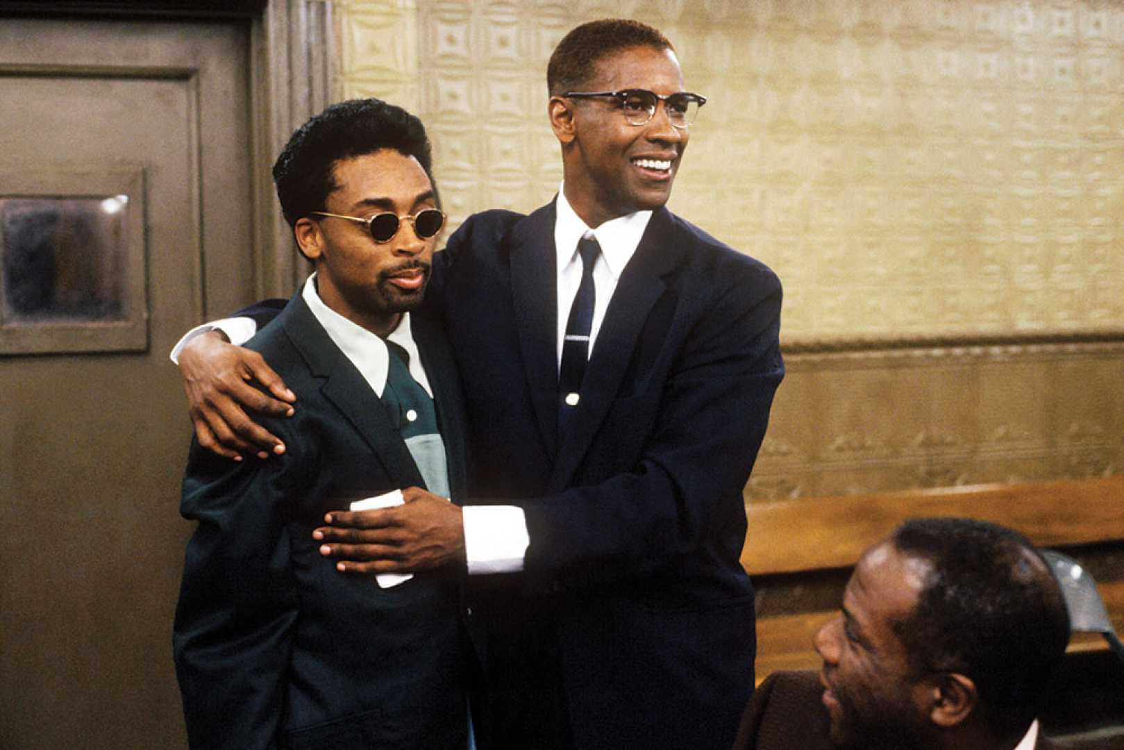 Spike Lee Denzel Washington Malcolm X Movie Set