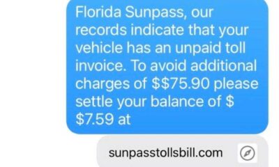 Sunpass Toll Scam Text Message Florida