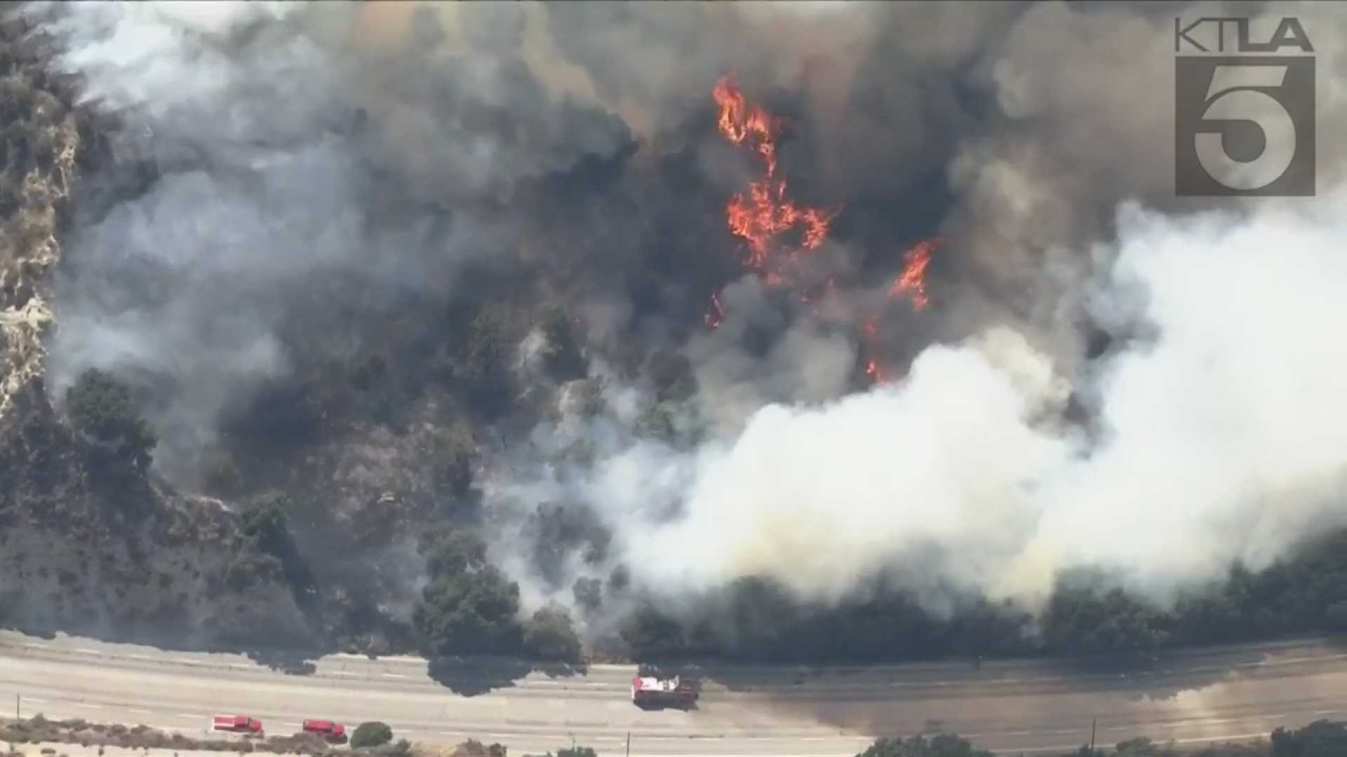 Sylmar Brush Fire Los Angeles County 2023