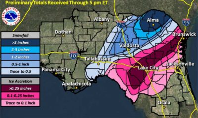 Tallahassee Snow Forecast Weather Map