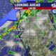 Tampa Bay Weather Forecast Map With Rain And Cold Front