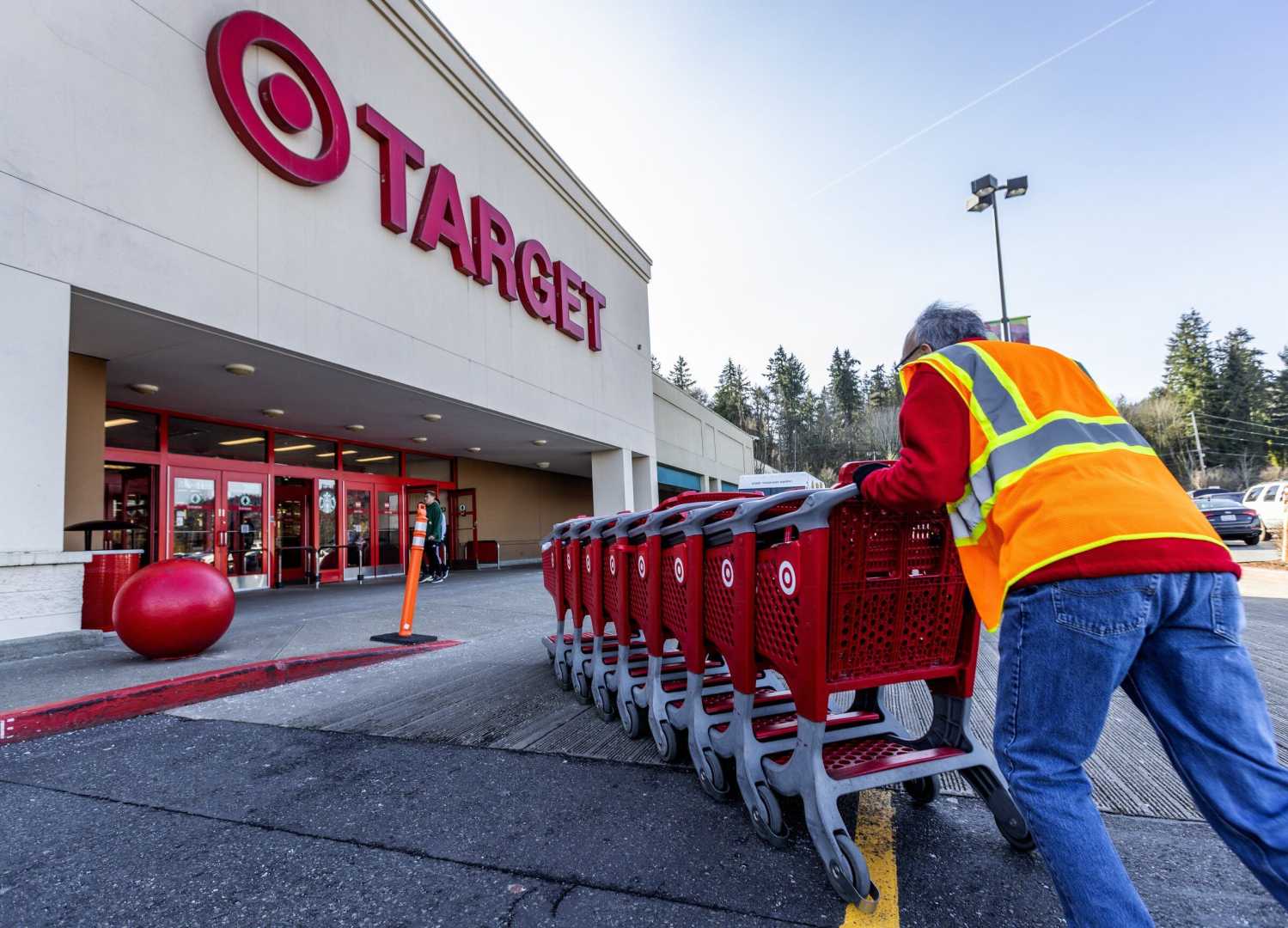 Target Store Exterior With Shopping Carts