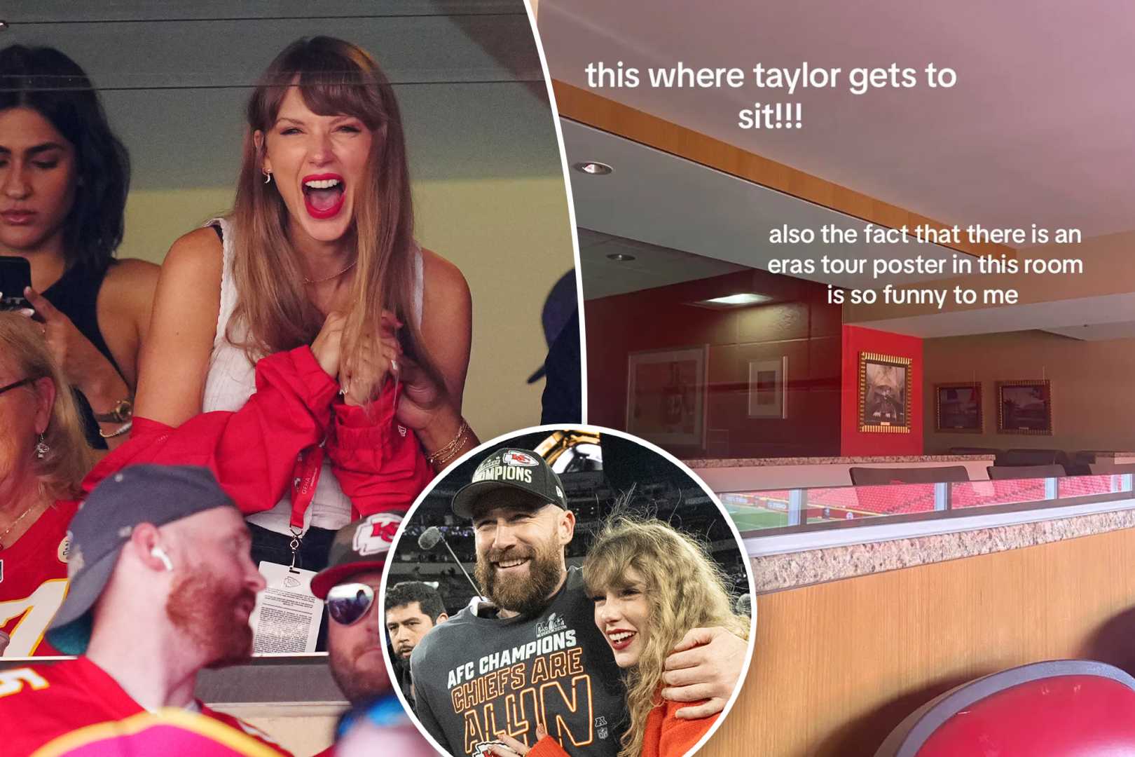 Taylor Swift Travis Kelce Arrowhead Stadium Suite