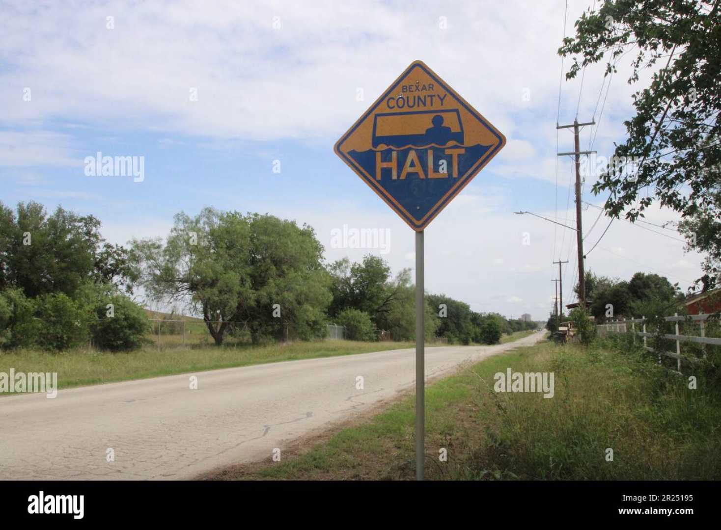 Texas Statewide Alert System Road Sign