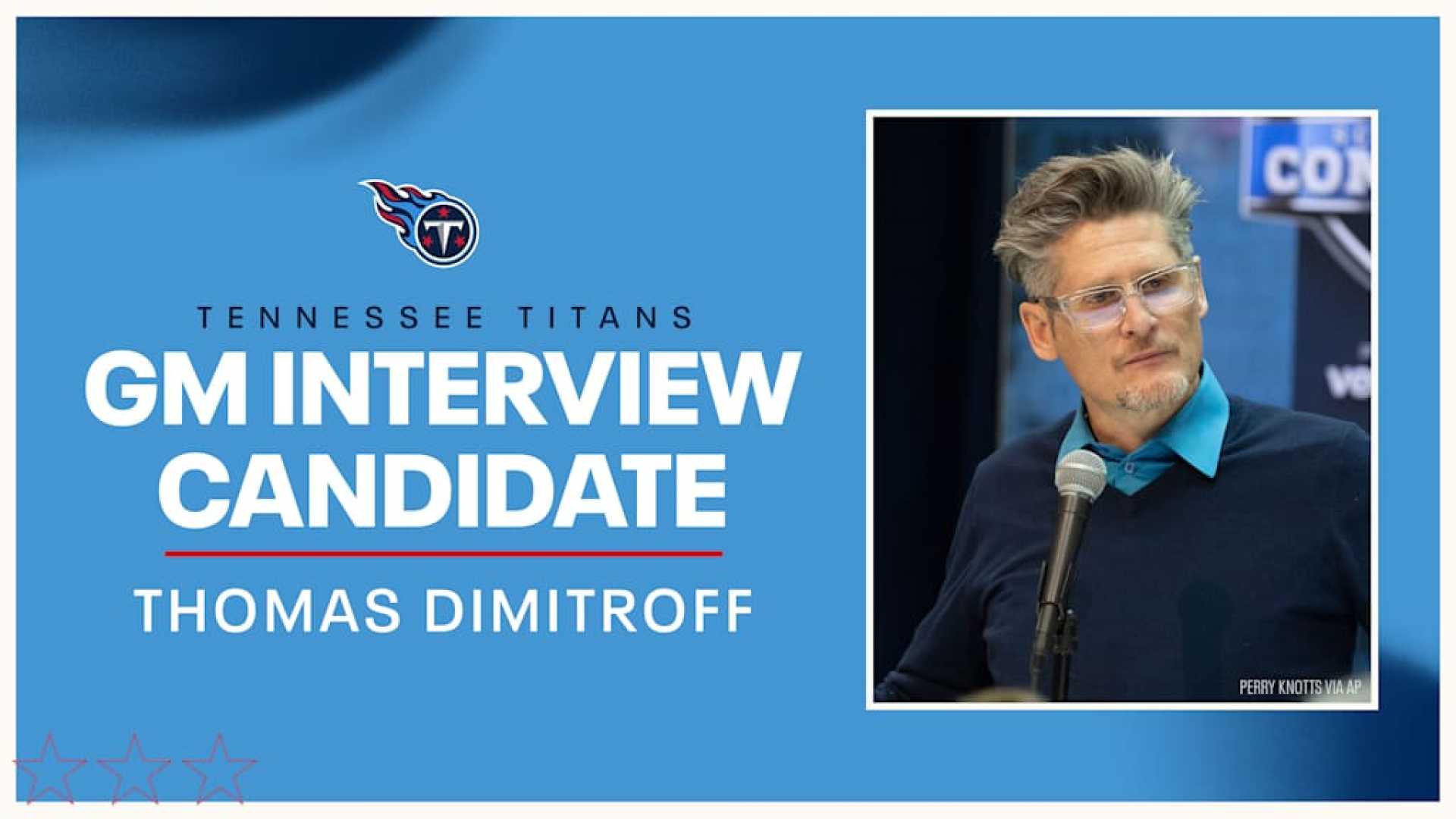 Thomas Dimitroff Titans Interview 2025