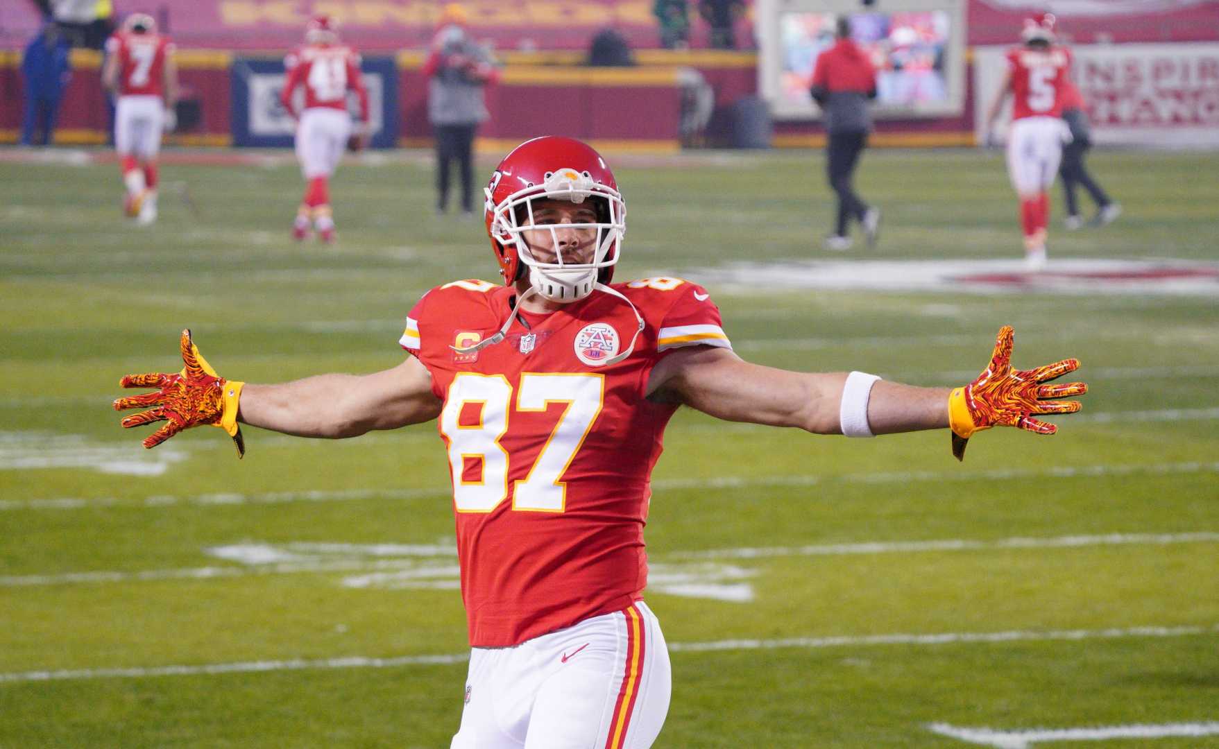 Travis Kelce Kansas City Chiefs Playoff Game