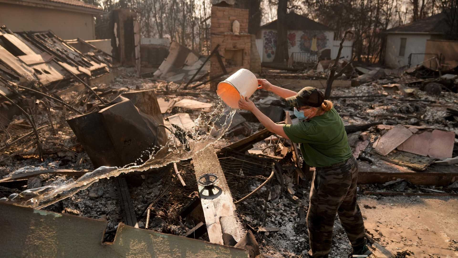 Trump California Fire Damage Pacific Palisades 2025