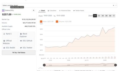 Trump Cryptocurrency Meme Coin Market Chart