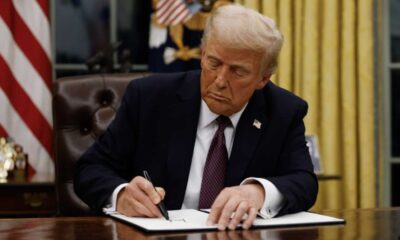 Trump Signs Executive Orders In Oval Office 2025