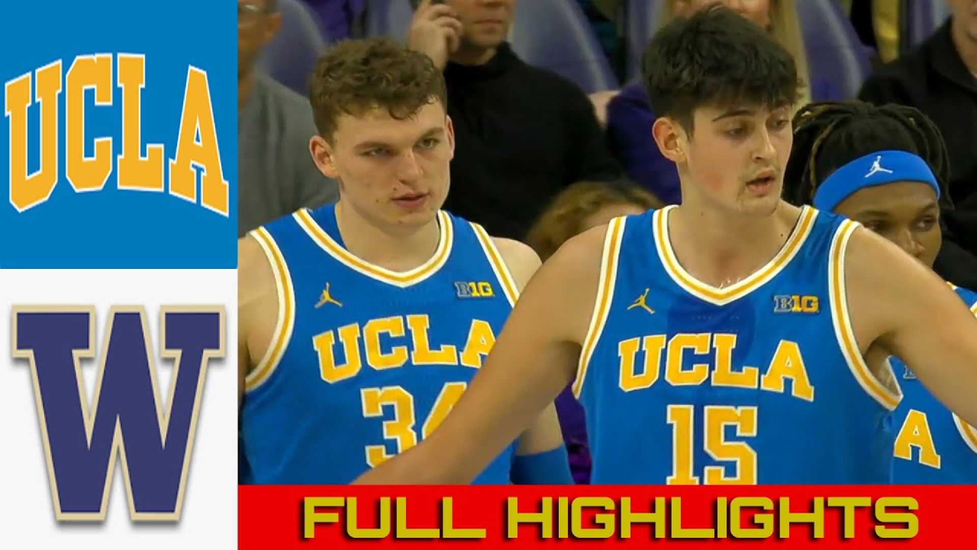 Ucla Bruins Vs Washington Huskies Basketball 2025