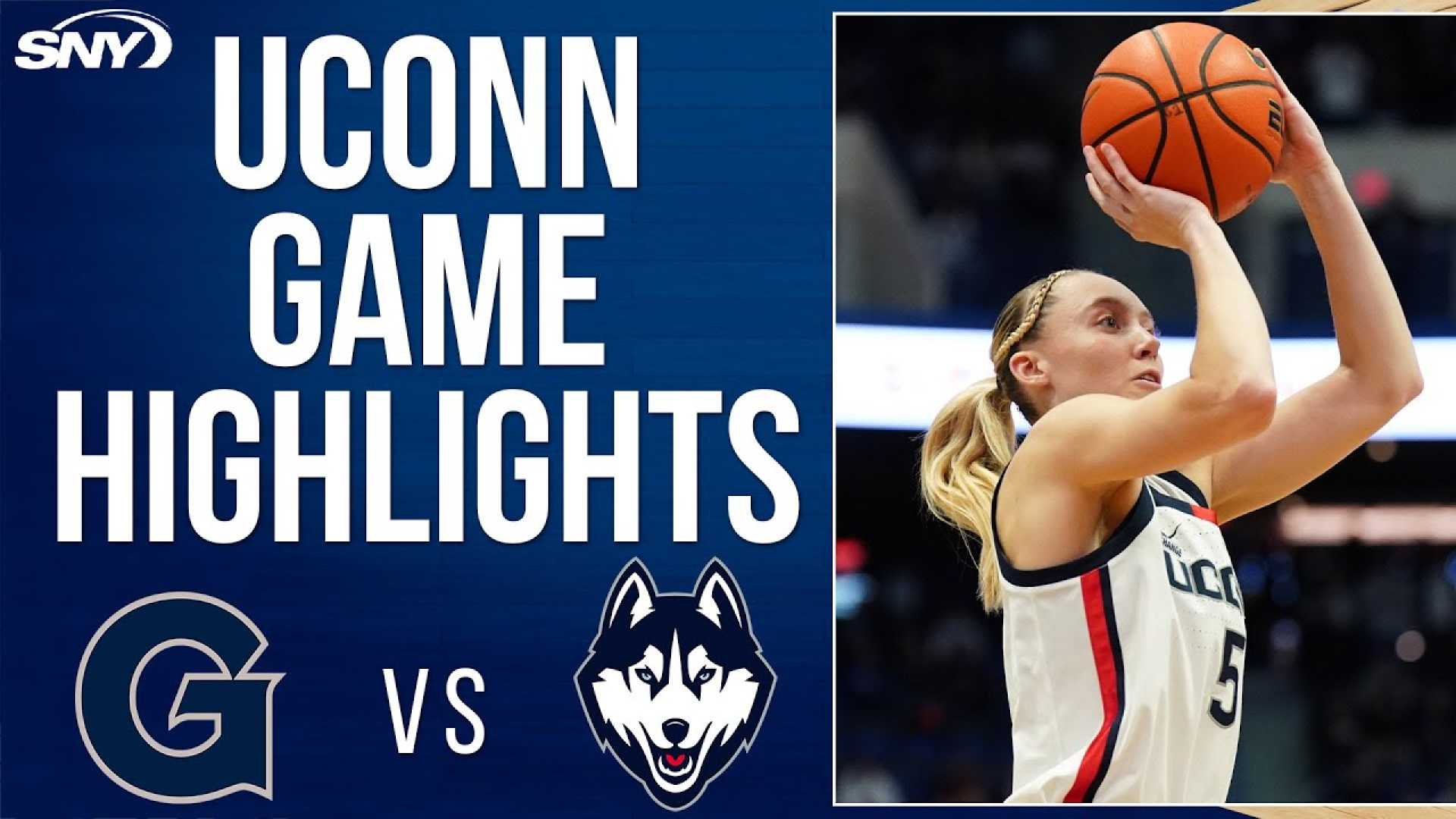 Uconn Huskies Basketball Game Vs Georgetown