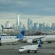 United Airlines Airplane At Newark Liberty International Airport