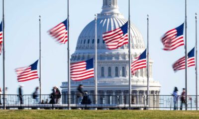 Us Capitol Flag Half Staff Jimmy Carter