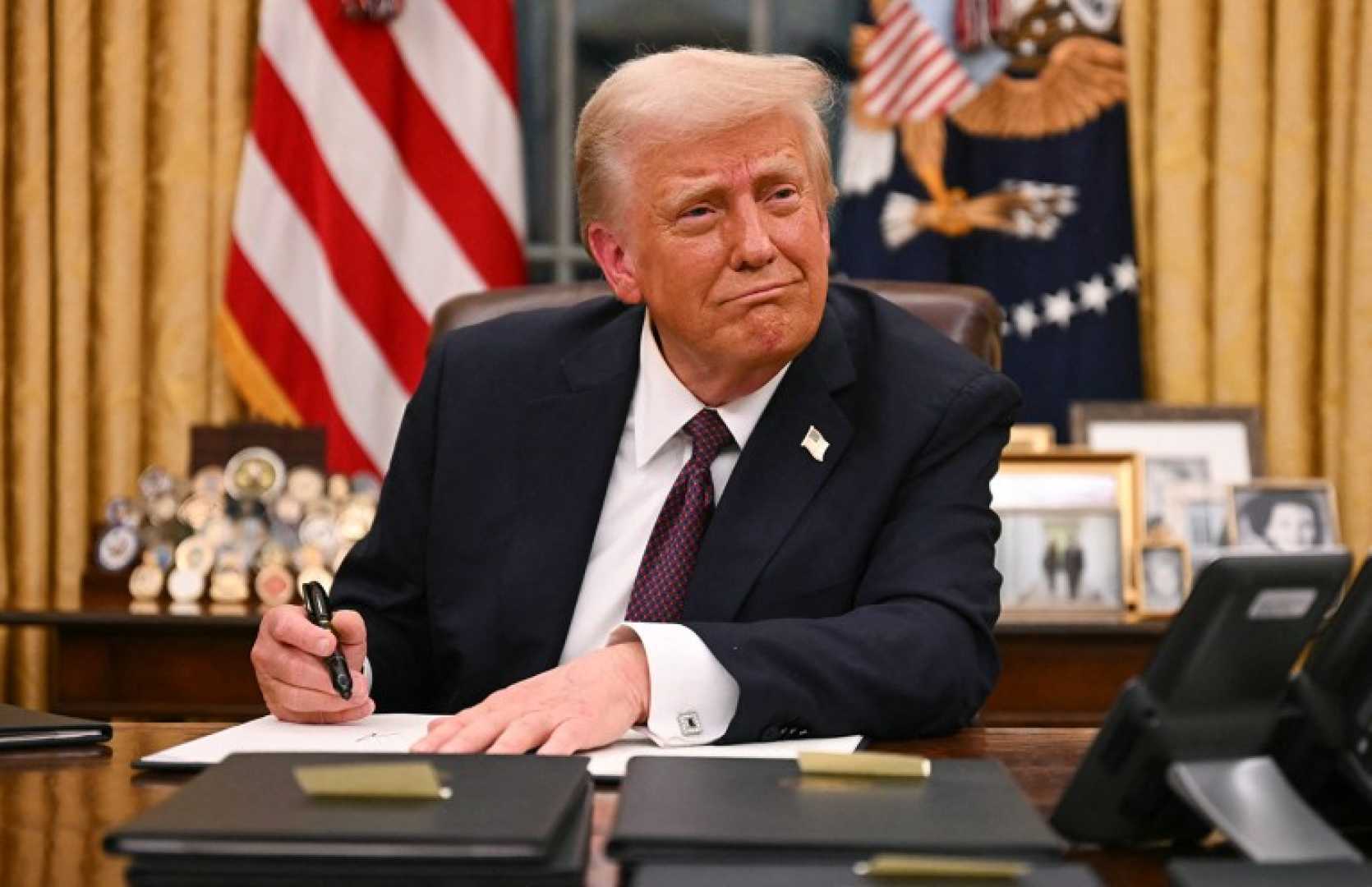 Us President Signing Executive Order At White House