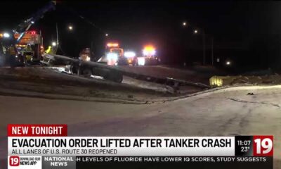 U.s. Route 30 Ohio Semi Tanker Crash Propane Leak