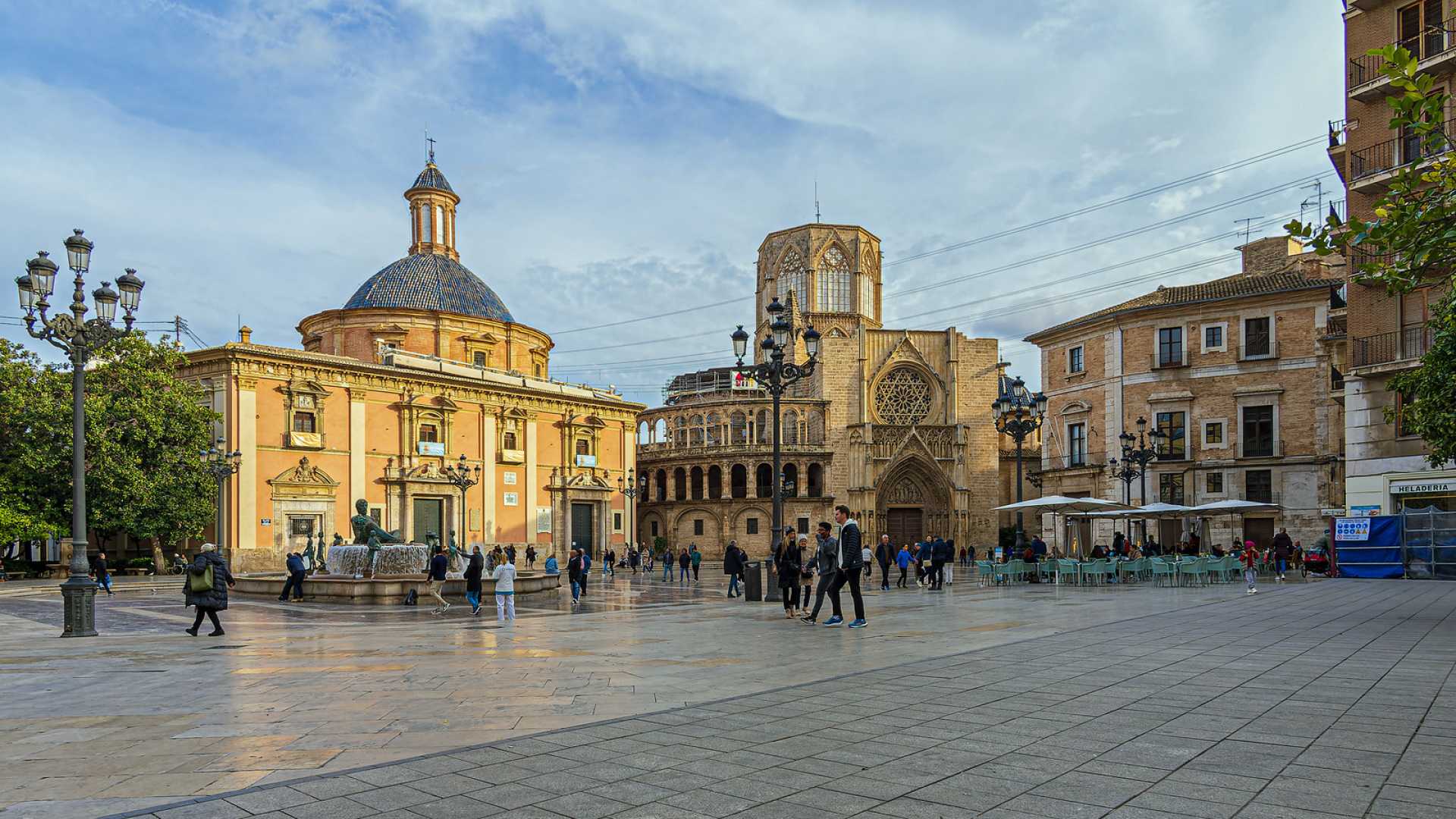 Valencia Spain Cityscape With Classical Architecture