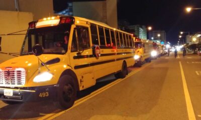 Virginia Beach School Buses In Freezing Weather