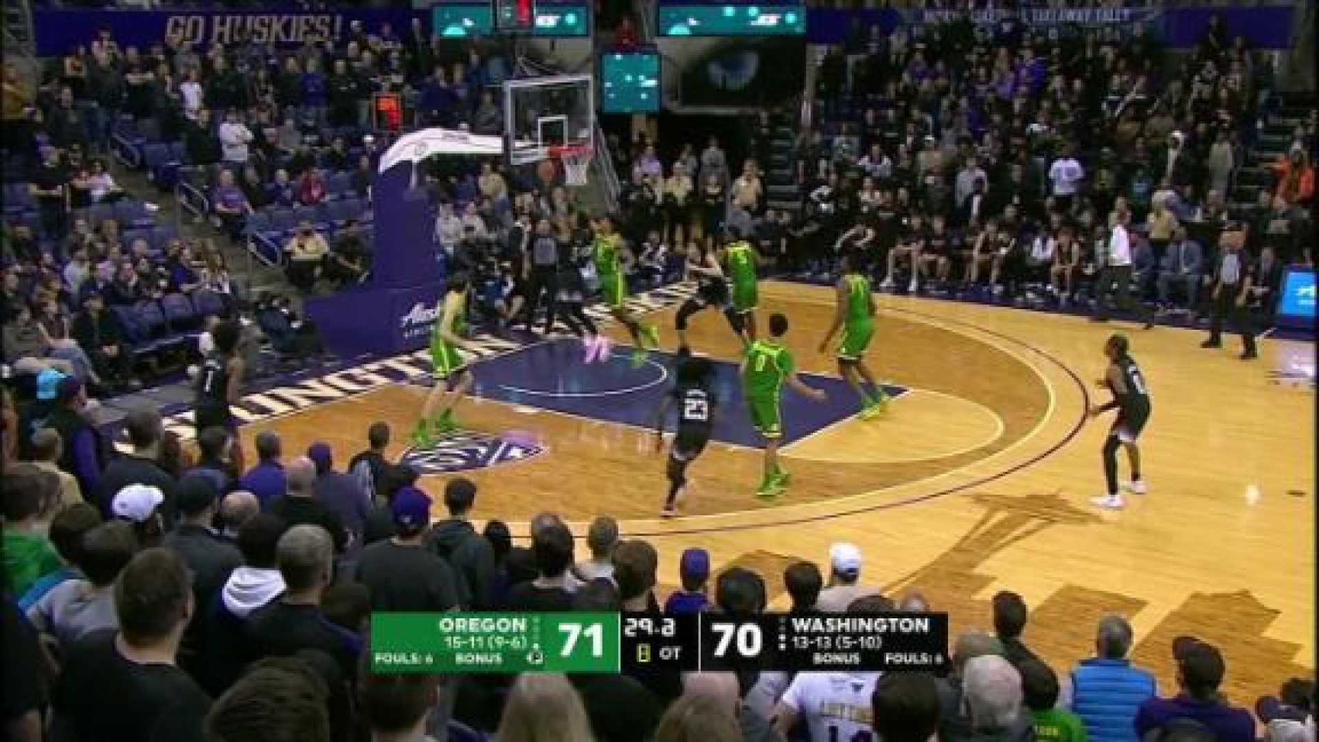 Washington Huskies Vs Oregon Ducks Basketball Game