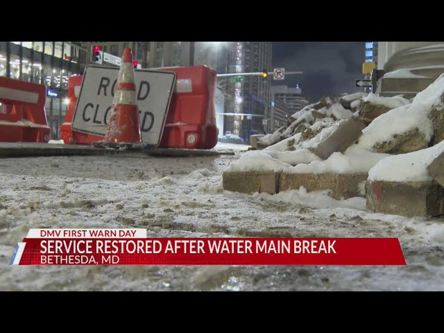 Water Main Breaks In Maryland Winter