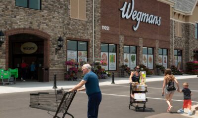 Wegmans Grocery Store Exterior With Shopping Carts