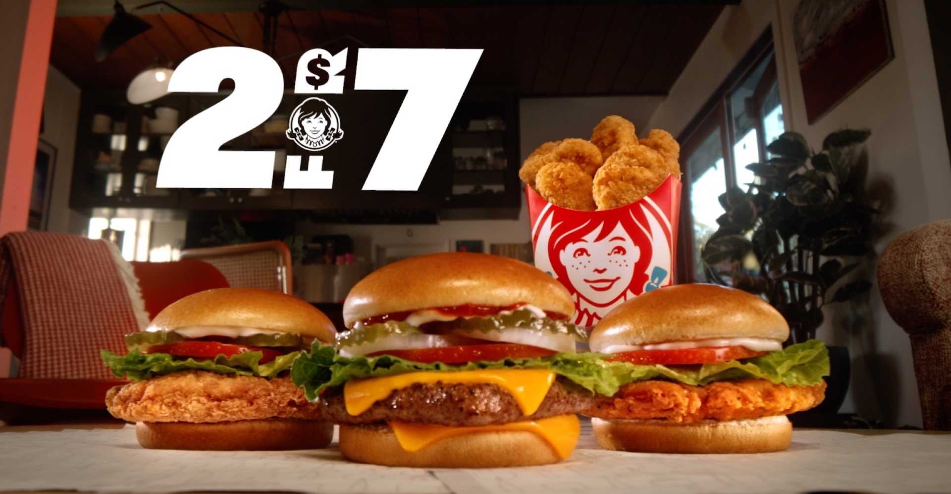 Wendy's 2 For 7 Deal Menu Items