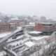 West Virginia Snow Covered School Building