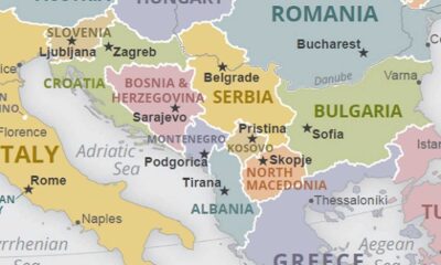 Western Balkans Geopolitical Map 2025