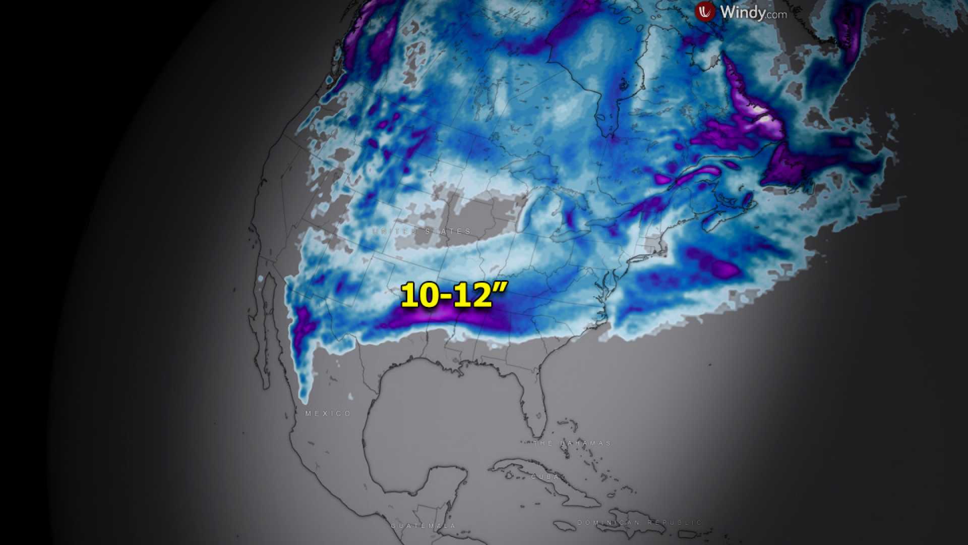 Winter Storm Cora Radar Map Texas To Virginia