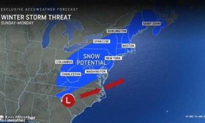 Winter Storm Demi Snow Northeast Us Map