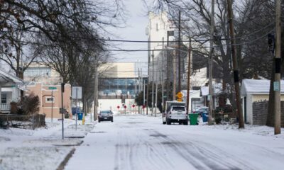 Winter Storm Ozarks Snow Covered Roads 2025