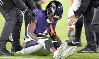 Zay Flowers Knee Injury Ravens Wild Card Game