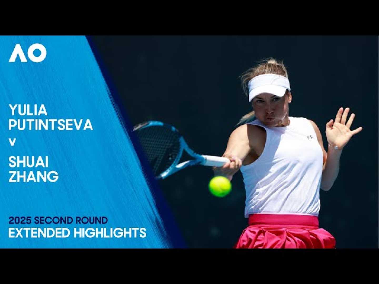 Zhang Shuai Yulia Putintseva Australian Open 2025